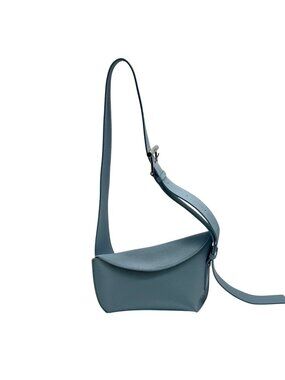 Alexander Mcqueen Blue Leather Shoulder Bag